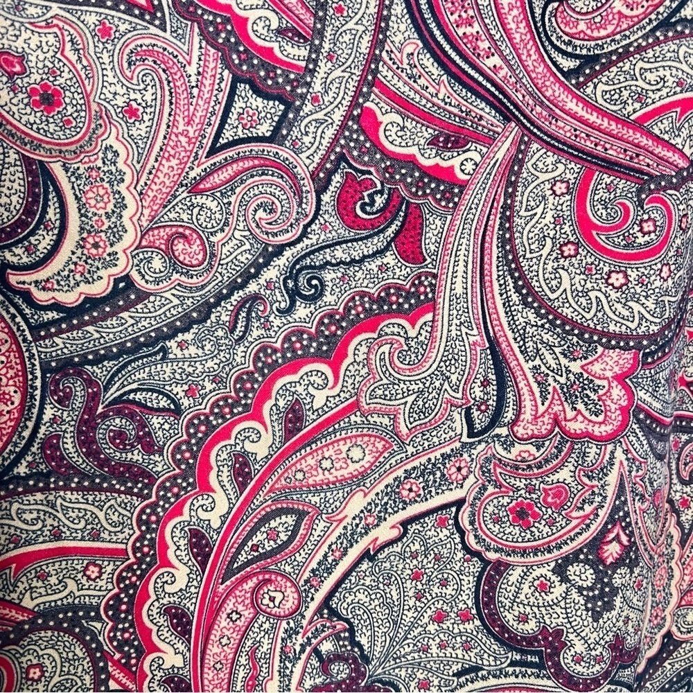 Boho Faux Suede Paisley Print Maxi Skirt – Earthy Stretch Fit | Size 16 - Picture 3 of 9
